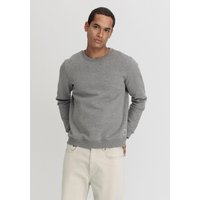 hessnatur Herren Sweater Relaxed aus Bio-Baumwolle - grau - Größe 48 von hessnatur