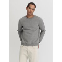 hessnatur Herren Sweater Relaxed aus Bio-Baumwolle - grau - Größe 52 von hessnatur