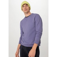 hessnatur Herren Sweater Relaxed aus Bio-Baumwolle - lila - Größe 52 von hessnatur