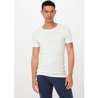 hessnatur Herren T-Shirt im 2er-Pack PURE NATURE aus Bio-Baumwolle - weiß - Größe 8 von hessnatur