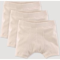 hessnatur Kinder  Jungen Pants Slim 3er Pack aus Bio-Baumwolle - natur - Größe 110/116 von hessnatur