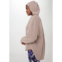 hessnatur Loungewear Fleece Hoodie Relaxed ACTIVE LIGHT aus Bio-Baumwolle - beige - Größe M von hessnatur
