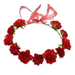 Blumenstirnbänder für Damen, Braut, Blume für Hochzeit, Party, Zubehör, Blumengirlanden, Haarkranz, Blumenkranz von hgnxa