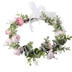 Brautblumen-Haarbänder für Hochzeit, Blumen-Haarbänder, Blumen-Haarbänder, Blumenkranz, Blumen-Haarbänder für Damen von hgnxa