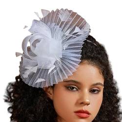 Eleganter Damen-Kopfschmuck im Karnevals-Stil der 1920er-Jahre, für Halloween, Cosplay, mittelalterliche Feder-Stirnbänder, Fascinator-Stirnbänder für Damen, Fascinator für Damen, Abschlussball, von hgnxa