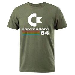 Herren T-Shirts Sommer Commodore 64 Print T-Shirt Retro Cooles Design T-Shirt Kurzarm Top T-Shirt Herrenbekleidung von hhalibaba