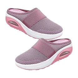 higyee Orthopädische Schuhe für Damen,Orthopädische Wanderschuhe Sneaker für Damen - Atmungsaktive und Bequeme Schuhe Sandalen mit Mesh-Slip-On-Design von higyee