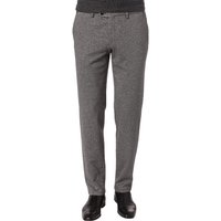 HILTL Herren Chino grau Baumwolle meliert Slim Fit von hiltl