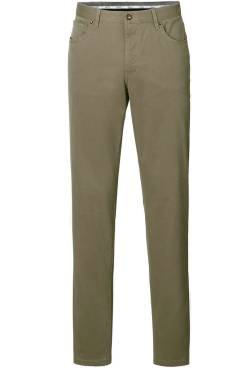 HILTL Parker Regular Fit Five-Pocket-Hose olive, Einfarbig von hiltl