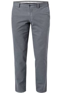 HILTL Slim Fit Chino grau, Einfarbig von hiltl