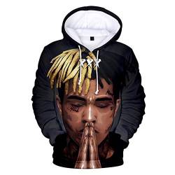 hjbjb Mode Casual 3D-Druck Xxxtentacion Männer Frauen Hoodie Jungen Mädchen Mode Sängerin Fit Pullover-3D_M von hjbjb