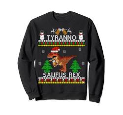 lustiges weihnachts ugly sweater Outfit tyrannosaufus rex Sweatshirt von ho ho hol mir mal ein Bier shirt by Jean Olivier