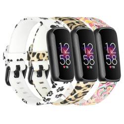 honecumi Ersatz-Armband für Fitbit Inspire 3 für Damen, Fitbit Bänder, Ersatz-Inspire 3, Silikon-Sportuhr-Armband, Armbänder für Herren, Inspire 3 bunte Bänder, Zubehör, Größe S von honecumi