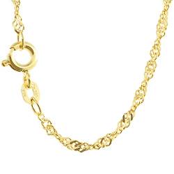 1,8 mm 42 cm 333-8 Karat Gold Halskette Singapurkette massiv Gold hochwertige Goldkette 2,1 g von hoplo holzenplotz