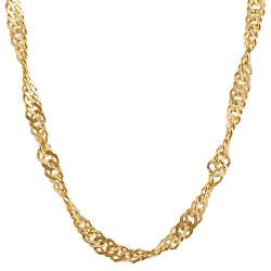 1,8 mm 42 cm 585-14 Karat Gold Halskette Singapurkette massiv Gold hochwertige Goldkette 2,4 g von hoplo holzenplotz