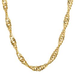 2,2 mm 55 cm 333-8 Karat Gold Halskette Singapurkette massiv Gold hochwertige Goldkette 3,8 g von hoplo holzenplotz