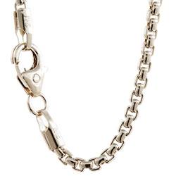 3,7 mm 925 Sterlingsilber massive Silberkette Venezianerkette 45/50/55/60 cm - elegante Silberkette Damen und Herren Juwelier Qualität - Made in Germany, Kettenlänge:60 cm von hoplo holzenplotz