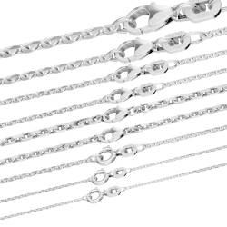 hoplo holzenplotz Ankerkette diamantiert Halskette massiv 925 Sterlingsilber Auswahl, Kettenlänge:55 cm, Kettenbreite:3.0 mm von hoplo holzenplotz