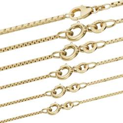 hoplo holzenplotz Edle Venezianerkette Halskette - 333-8 Karat Gold Juwelier Qualität, Länge:38 cm, Kettenbreite:0.9 mm von hoplo holzenplotz