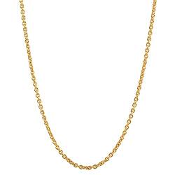 hoplo holzenplotz Massive edle Goldkette Ankerkette rund 750-18 Karat Gold Länge und Breite nach Wahl, Länge:45 cm, Kette-Breite:0.8 mm von hoplo holzenplotz