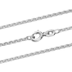 hoplo holzenplotz Silberkette Ankerkette rund Halskette Breite 2,0 mm massiv 925 Silber, Kettenlänge:60 cm von hoplo holzenplotz