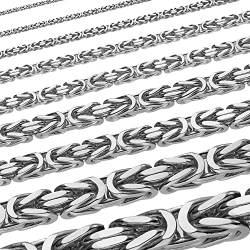 hoplo holzenplotz Silberkette Königskette Halsketten & Armketten echt 925 Sterlingsilber, Kettenlänge:21 cm, Kettenbreite:3.0 mm von hoplo holzenplotz