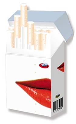 Pullover für Zigarettenschachteln - Überzieher - HUELLSY ohne Deckel Gr. Standard (10 Lippen / 1 Stück) von huellsy