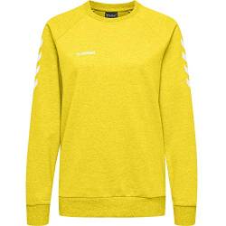 Hummel Damen Pullover Go Cotton Sweatshirt Woman 203507 Sports Yellow L von hummel