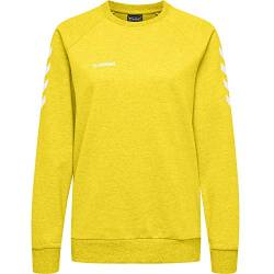 Hummel Damen Pullover Go Cotton Sweatshirt Woman 203507 Sports Yellow M von hummel