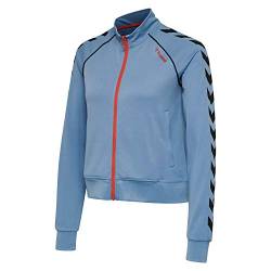 Hummel Damen Trainingsjacke Ziba Short Zip Jacket 207969 Faded Denim M von hummel