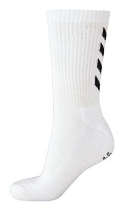 Hummel Damen und Herren Socken Fundamental 3 Pack Sock, Weiß, 12 (41 - 45) von hummel