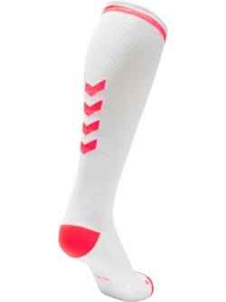 Hummel Sportsocken Elite Indoor Sock High 204044 White/Diva Pink 46-48 von hummel