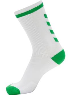 Hummel Sportsocken Elite Indoor Sock Low 204043 White/Jelly Bean 46-48 von hummel