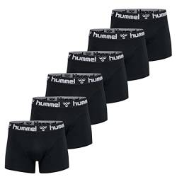 hummel 6'er Pack Boxers schwarz Baumwolle (XL) von hummel