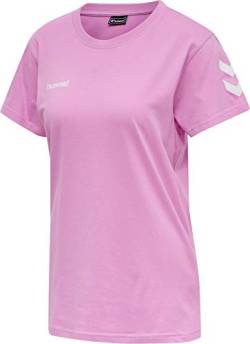 hummel Damen T-Shirt Go Cotton T-Shirt Woman S/S 203440 Orchid XS von hummel