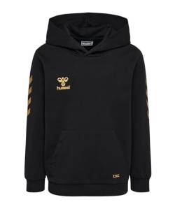 hummel E24C LTD Cotton Hoodie Kids Black/Gold - 152 von hummel