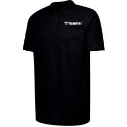 hummel HMLGO Mover Herren Cotton Polo - 205574, Farbe:2001 Black, Textil:XL von hummel