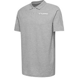 hummel HMLGO Mover Herren Cotton Polo - 205574, Farbe:2006 Grey Melange, Textil:L von hummel