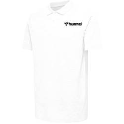 hummel HMLGO Mover Herren Cotton Polo - 205574, Farbe:9001 White, Textil:L von hummel