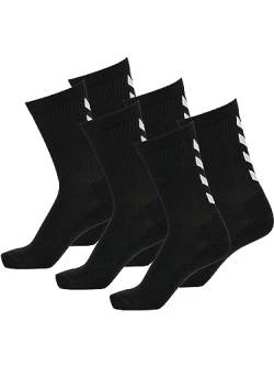 hummel Herren FUNDAMENTAL Sportsocken - Ideal für Sport & Alltag - Feuchtigkeitsmanagement - Fußgewölbeunterstützung - 6 Paar Socken - schwarz - 46-48 (14) von hummel