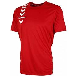 hummel Herren Hu100 Kurzarm-T-Shirt rot, 100% Polyester, Unisex Größe 3XL, XXXL von hummel