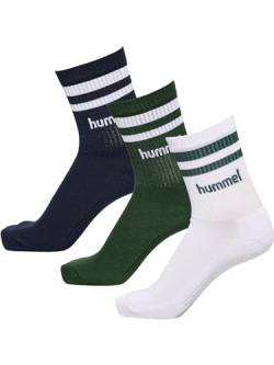 hummel Hmlretro Col 3-Pack Socks Mix Unisex Erwachsene Athleisure Socken von hummel