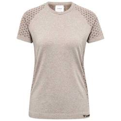 hummel T-Shirts/Tanks Damen Shirt hmlCI Seamless T-Shirt Driftwood Melange S von hummel