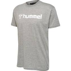 hummel Unisex Kinder Hmlgo Kids Cotton Logo T-Shirts (as3, Numeric, Numeric_128, Regular, 2006 Grey Melange) von hummel