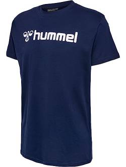 hummel Unisex Kinder Hmlgo Kids Cotton Logo T-Shirts (as3, Numeric, Numeric_176, Regular, 7026 Marine) von hummel