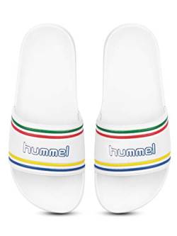 hummel Unisex Pool Slide Retro Badeschuhe, White, 39 EU von hummel