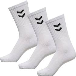 hummel Unisex Sportsocken im 6er Pack I weiß 46-48 von hummel