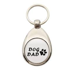 huuraa Schlüsselanhänger Dog Dad Tapse Anhänger Metall mit Motiv für alle Hundemenschen Geschenk Idee für Freunde und Familie von huuraa