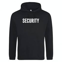 huuraa Unisex Hoodie Security Schriftzug Pullover Vegan Größe 3XL mit Motiv für jeden Wachdienst Geschenk Idee für Freunde und Familie von huuraa