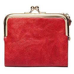 Tragbare Halter PU Geldbörse für Frauen Tasche Alltag, rot von huwvqci